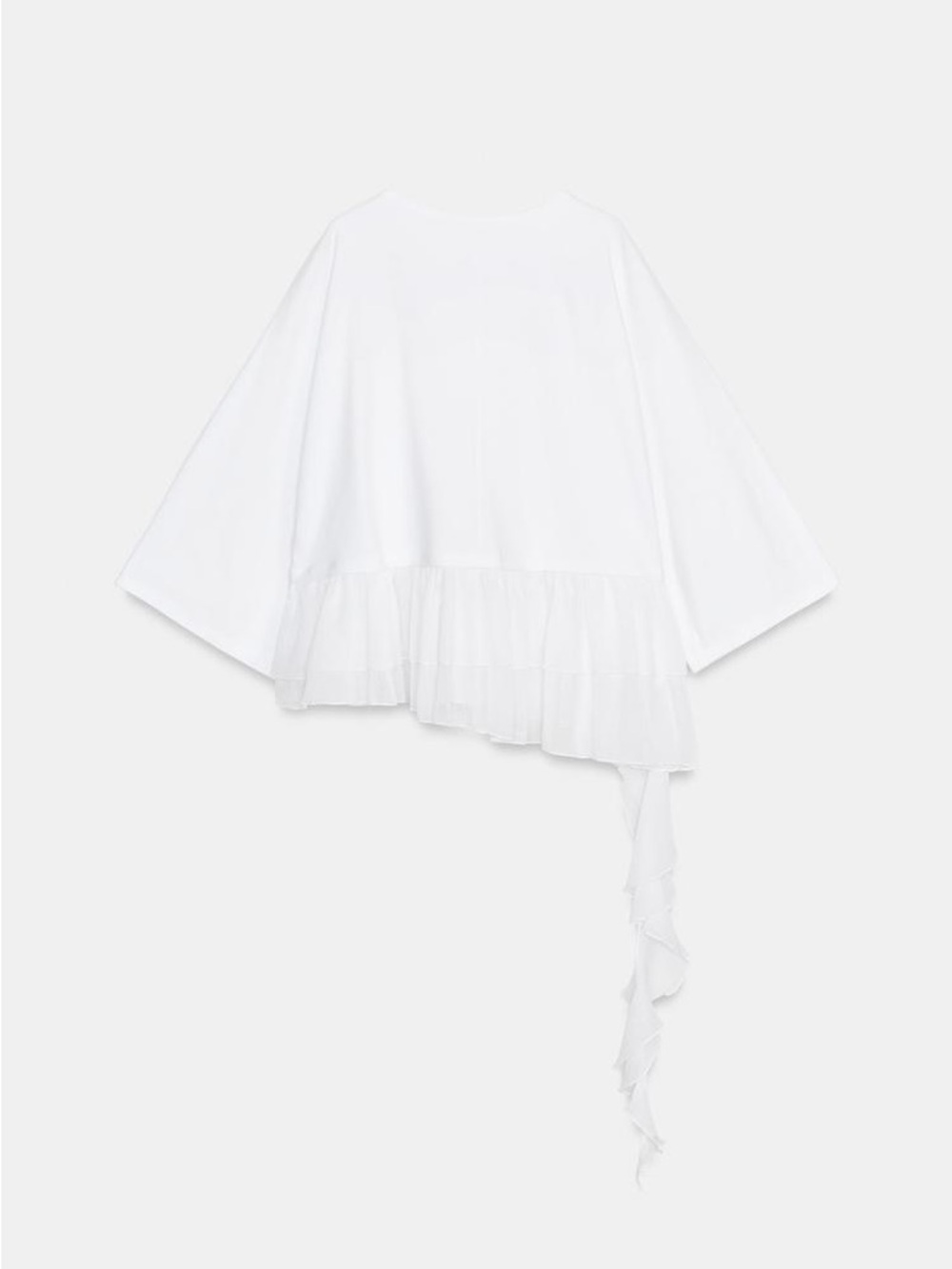 ZARA COMBINATION RUFFLE TOP - Picture 8 of 10